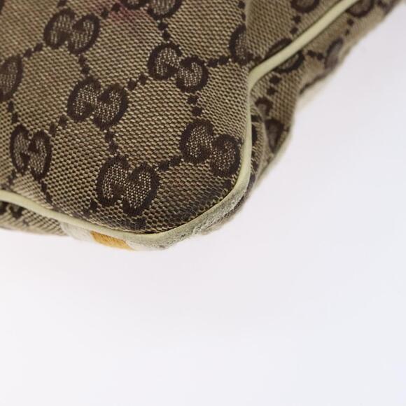 GUCCI GG Canvas Sherry Line Shoulder Bag Beige Gold - Picture 10 of 16